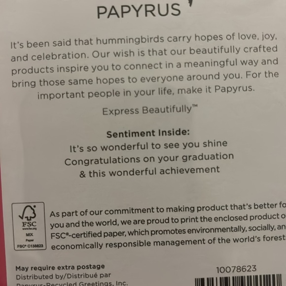 🆕Limited Edition PAPYRUS Graduation Card - Picture 5 of 5